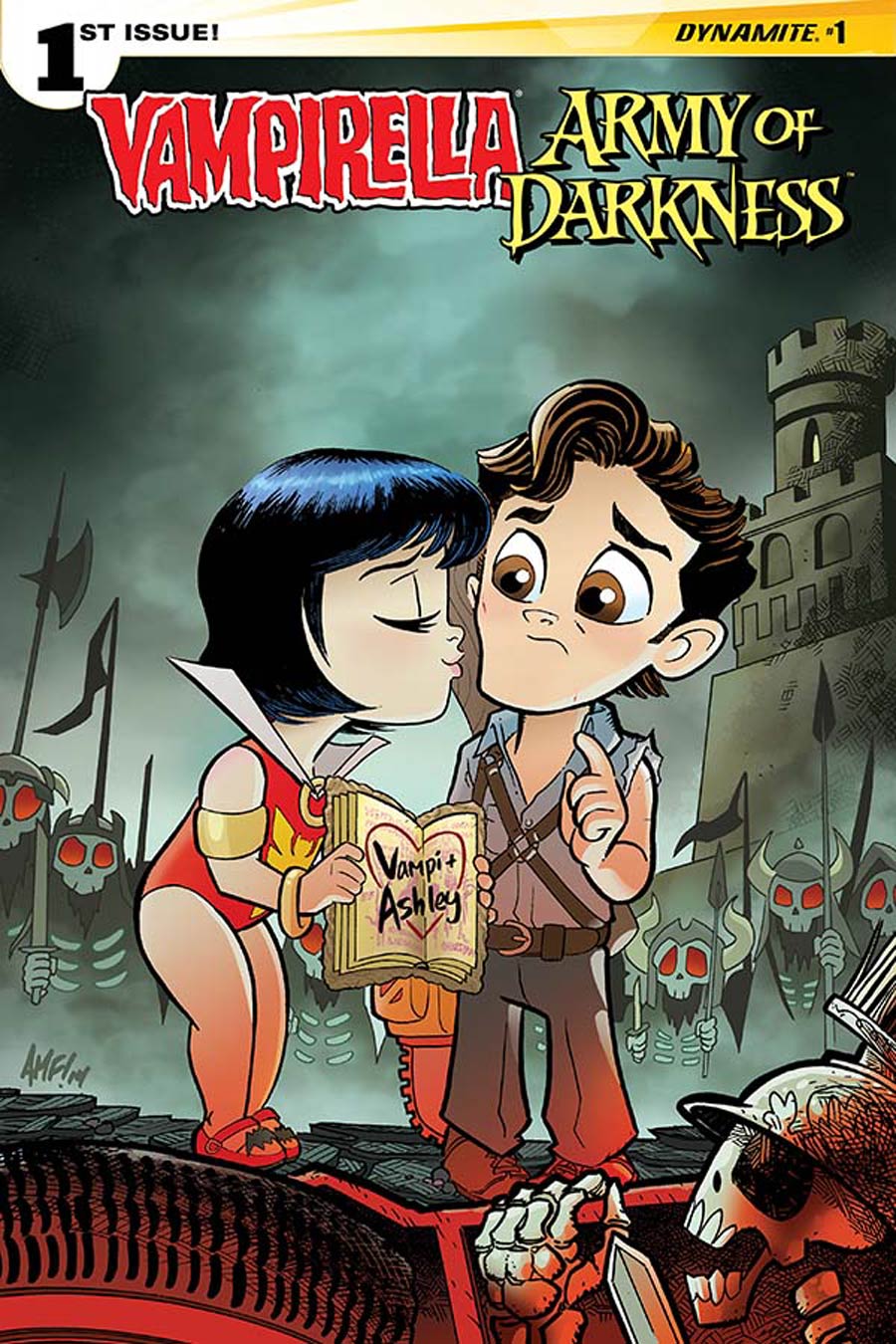 Vampirella Army Of Darkness #1 Cover C Variant Tony Fleecs Cute Subscription Cover