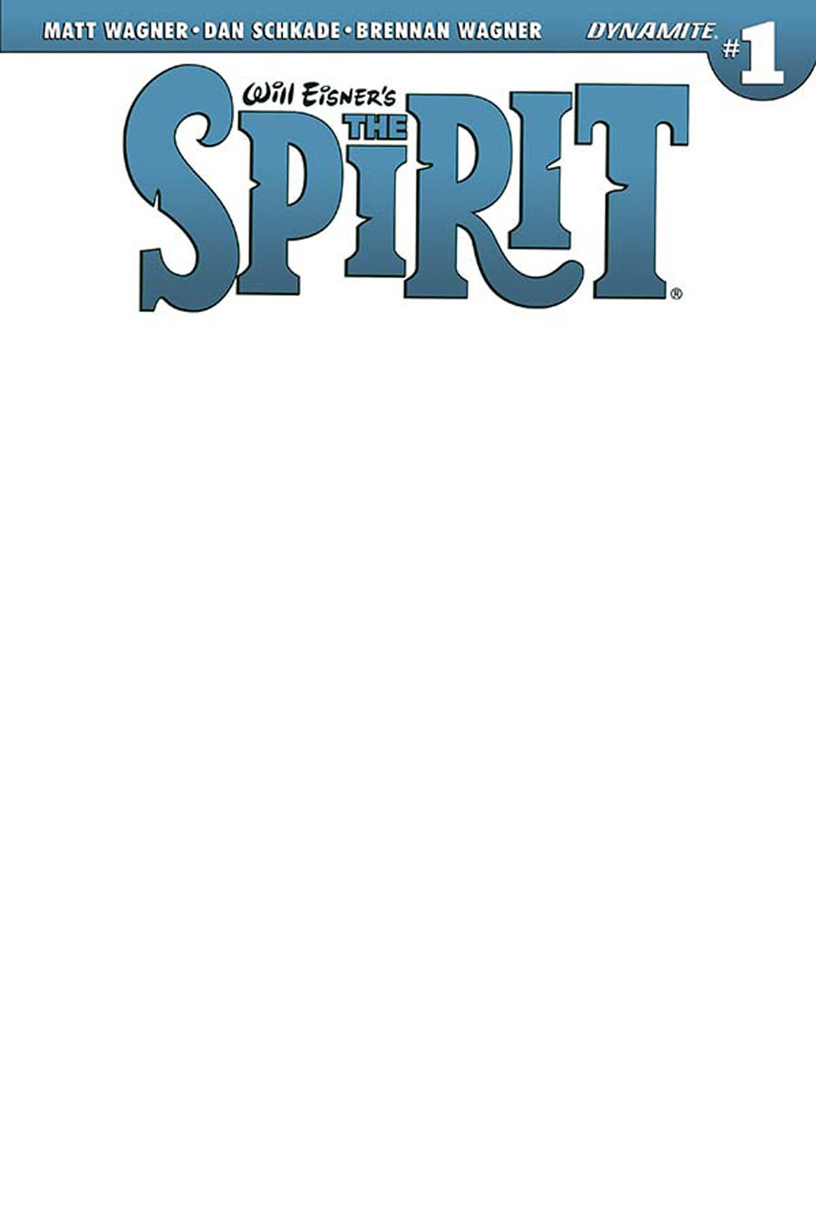 Will Eisners Spirit #1 Cover D Variant Blank Authentix Cover