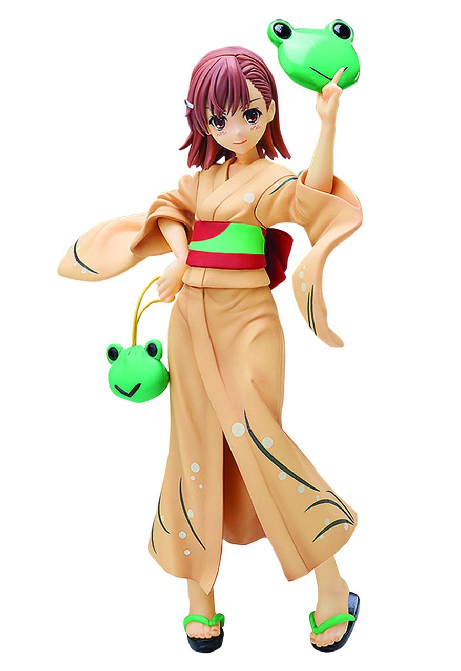 Certain Scientific Railgun Mikoto Misaka Yukata Version PVC Figure