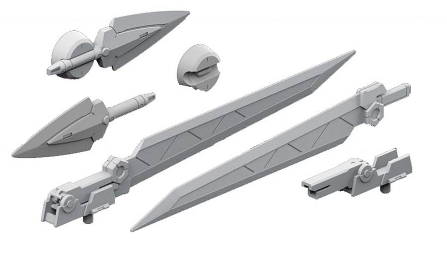 Gundam Builders Parts HD Kit -  Box of 12 Units - #36 MS Sword 01