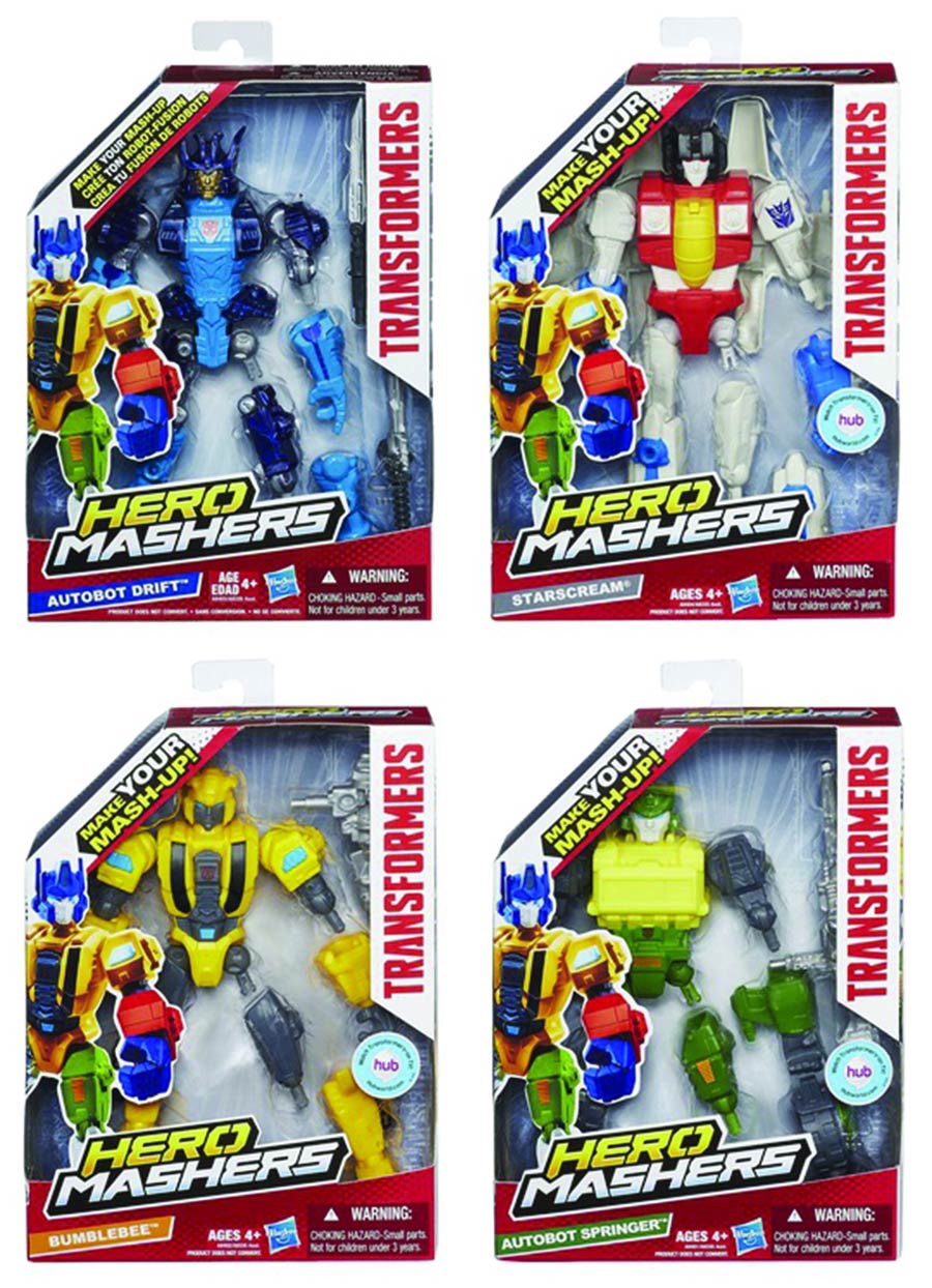 Transformers Hero Mashers 6-Inch Action Figure Assortment Case 201501