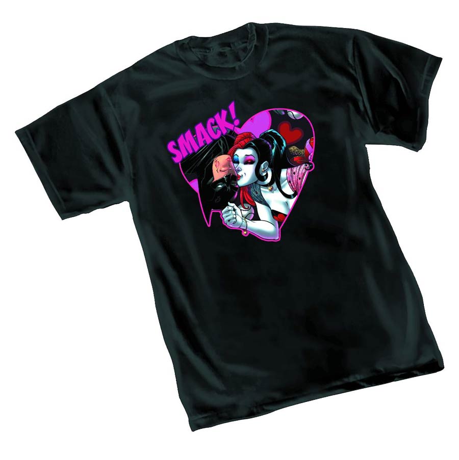 Harley Quinn Kiss By Amanda Conner T-Shirt Large