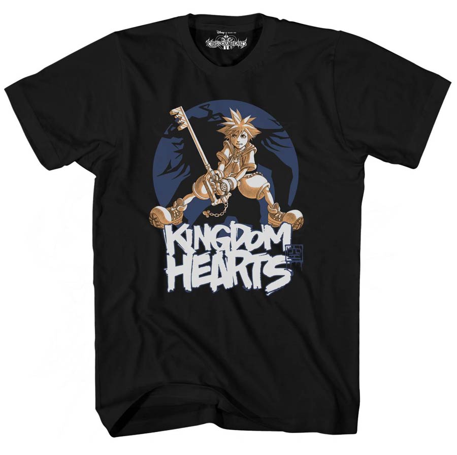 Kingdom Hearts Lerking Darkness Black T-Shirt Large