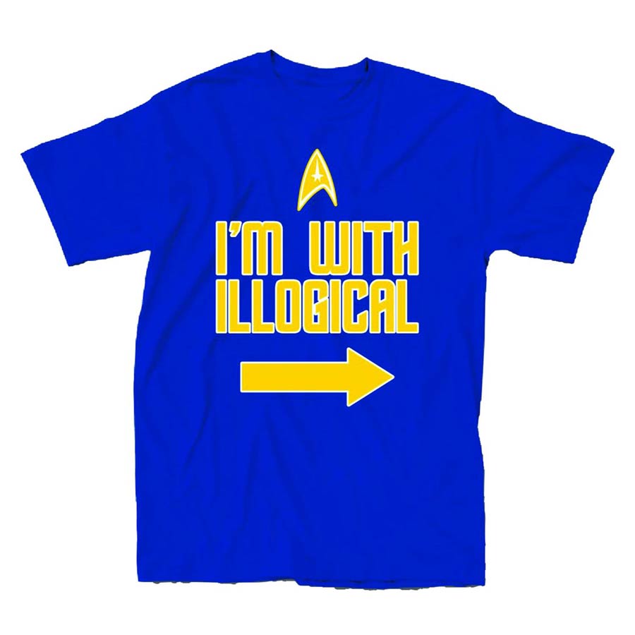 Star Trek Im With Illogical 2 Previews Exclusive Royal Blue T-Shirt Large