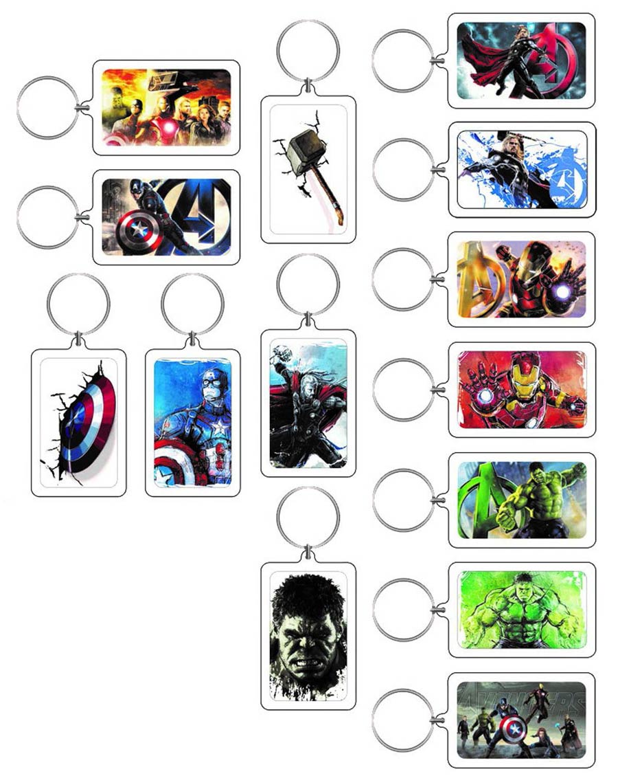 Avengers Age Of Ultron Keychain 72-Piece Assortment Case