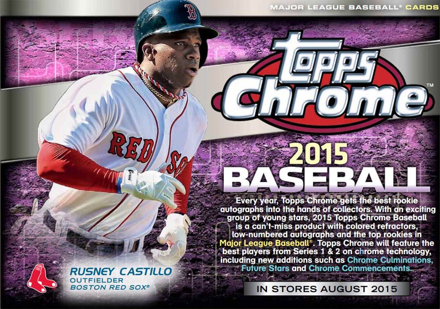 Topps 2015 Chrome Baseball Trading Cards Box