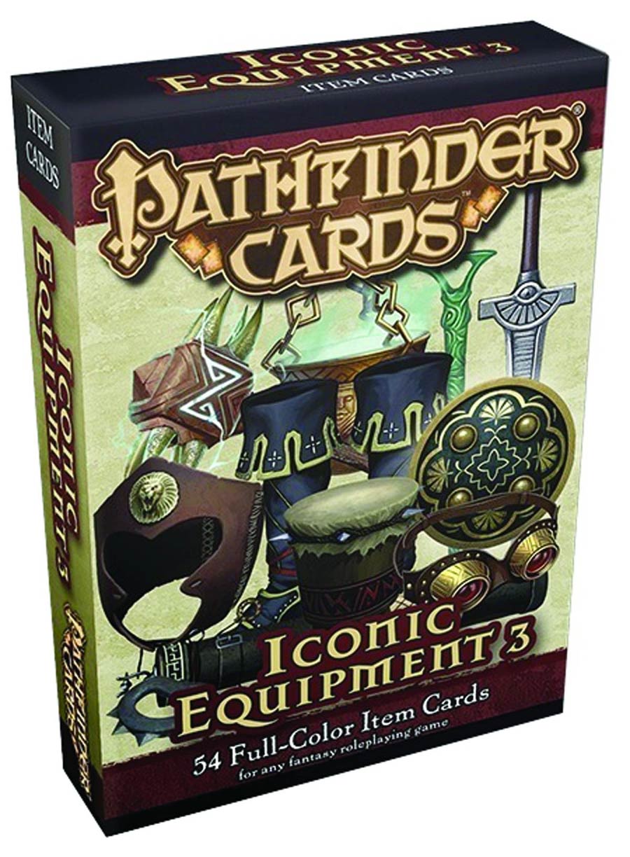 Pathfinder Cards Iconic Equipment 3 Item Cards Deck