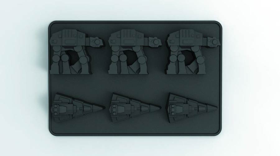 Star Wars AT-AT & Star Destroyer Ice Cube Tray