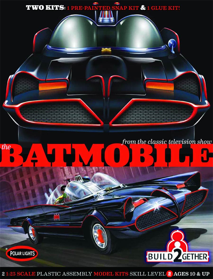 Batman 1966 Batmobile 1/25 Scale Model Kit 2-Pack Set