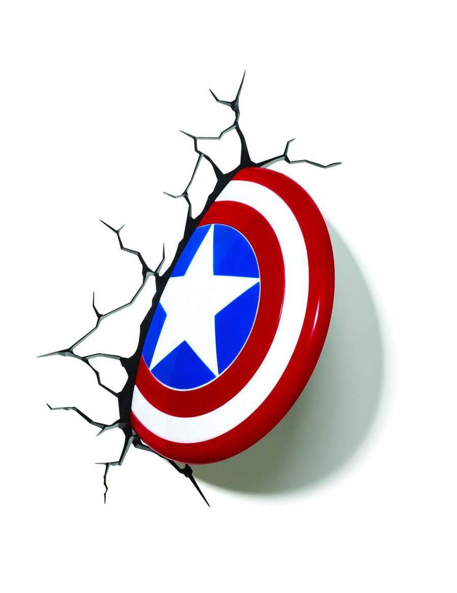 Marvel 3D Night Light - Captain America Shield