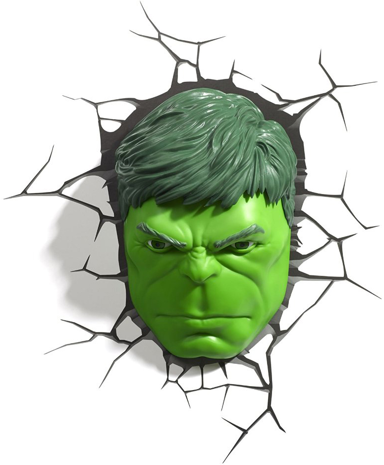 Marvel 3D Night Light - Hulk Face
