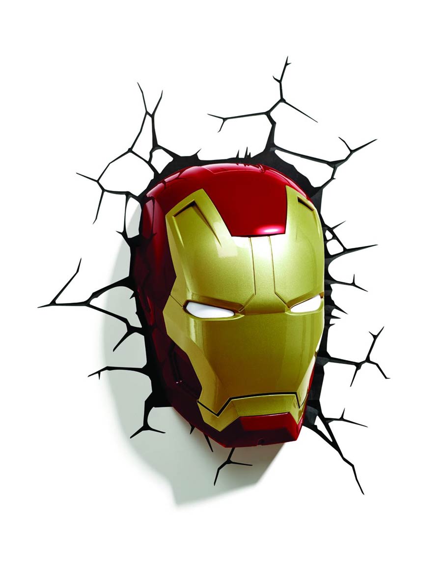 Marvel 3D Night Light - Iron Man Mask