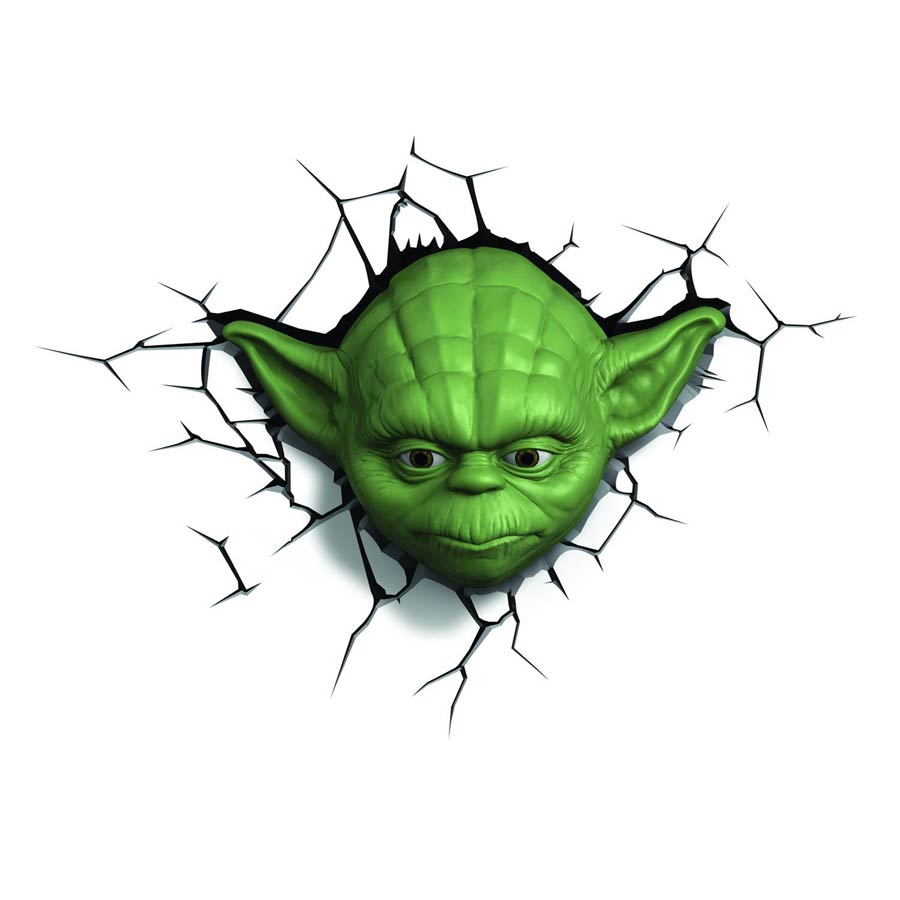 Star Wars 3D Night Light - Yoda Head