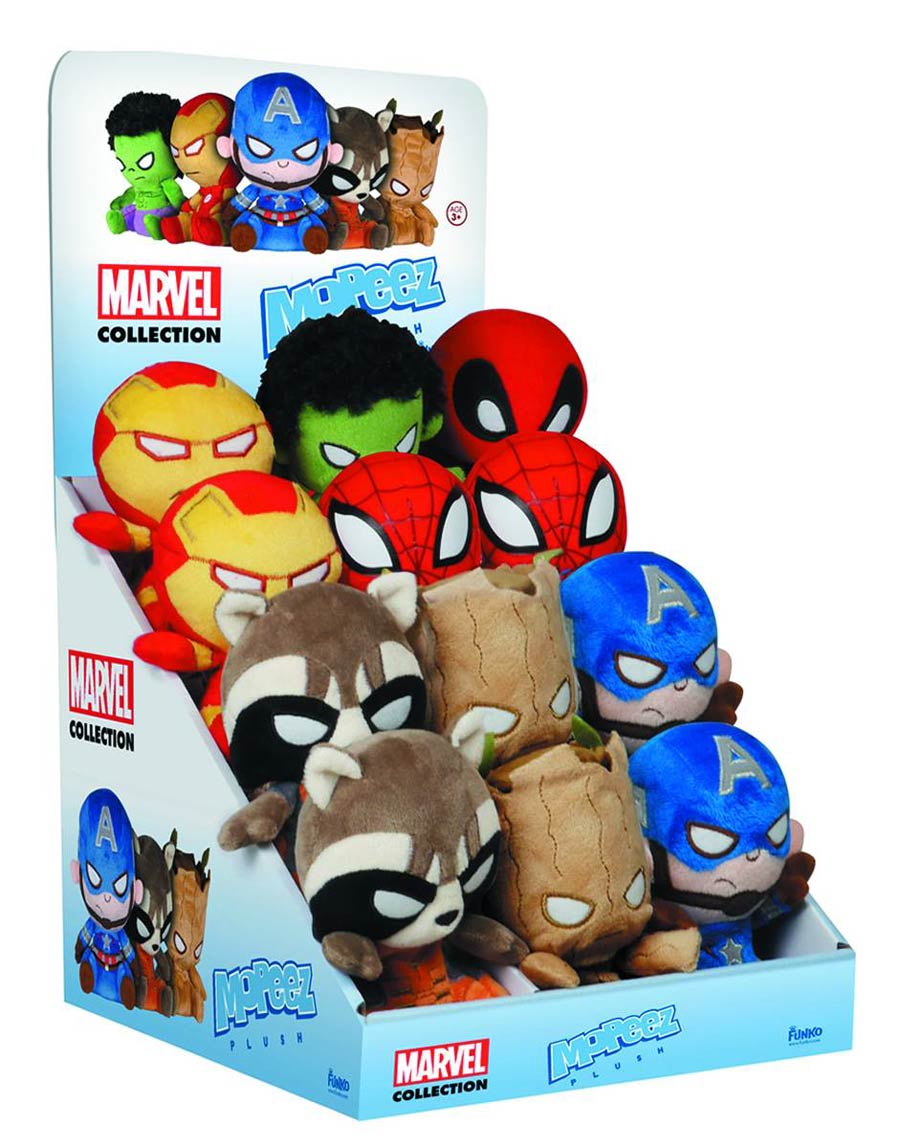 Mopeez Marvel Comics Plush Figure 12-Piece Display