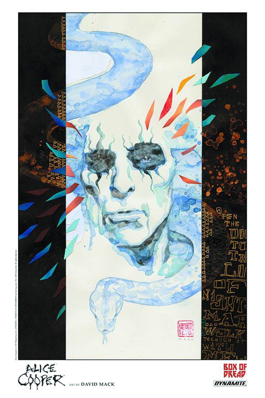 Alice Cooper Limited Edition Print By David Mack