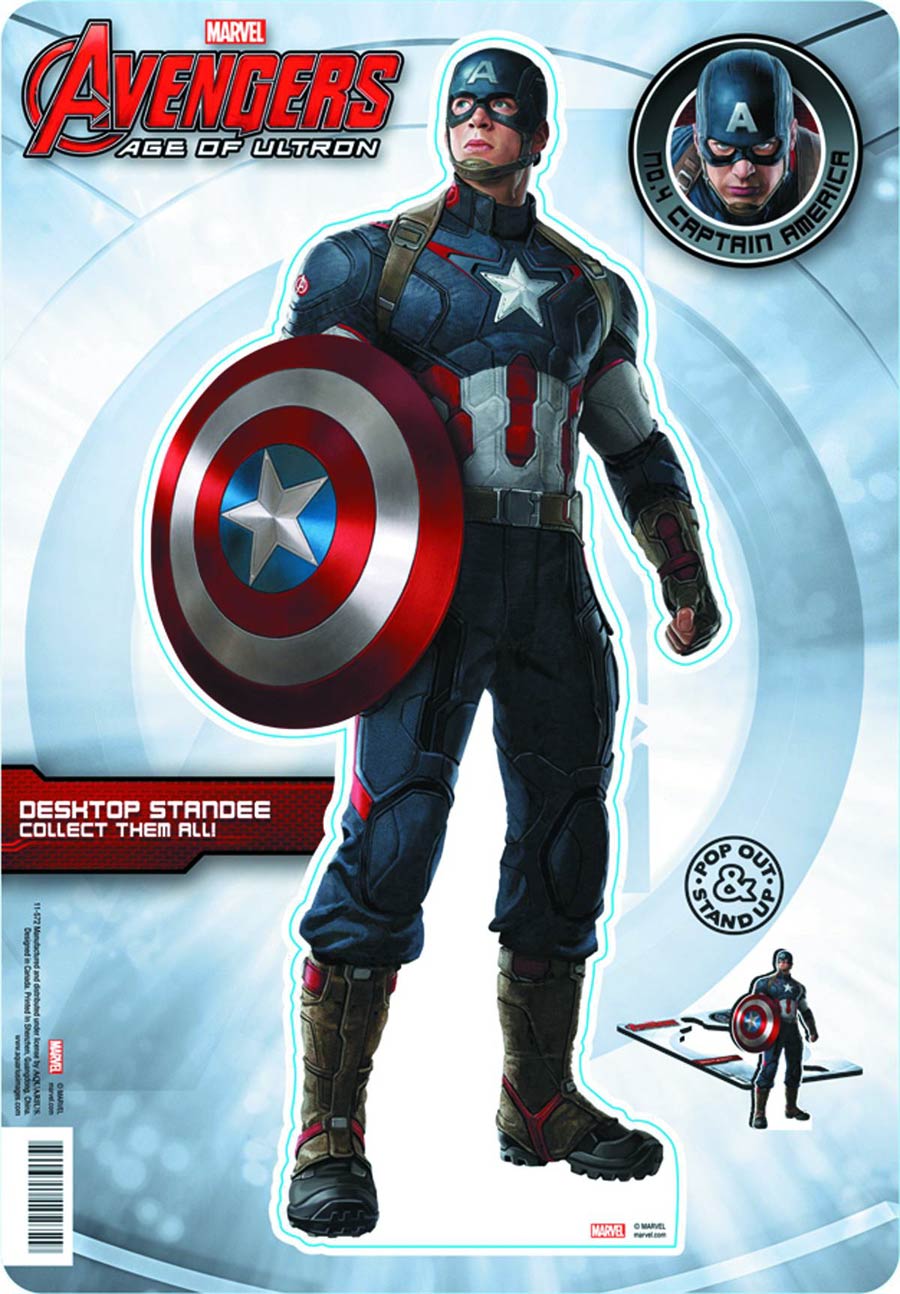 Marvel Comics Pop-Out Desktop Standee - Avengers Age Of Ultron Captain America