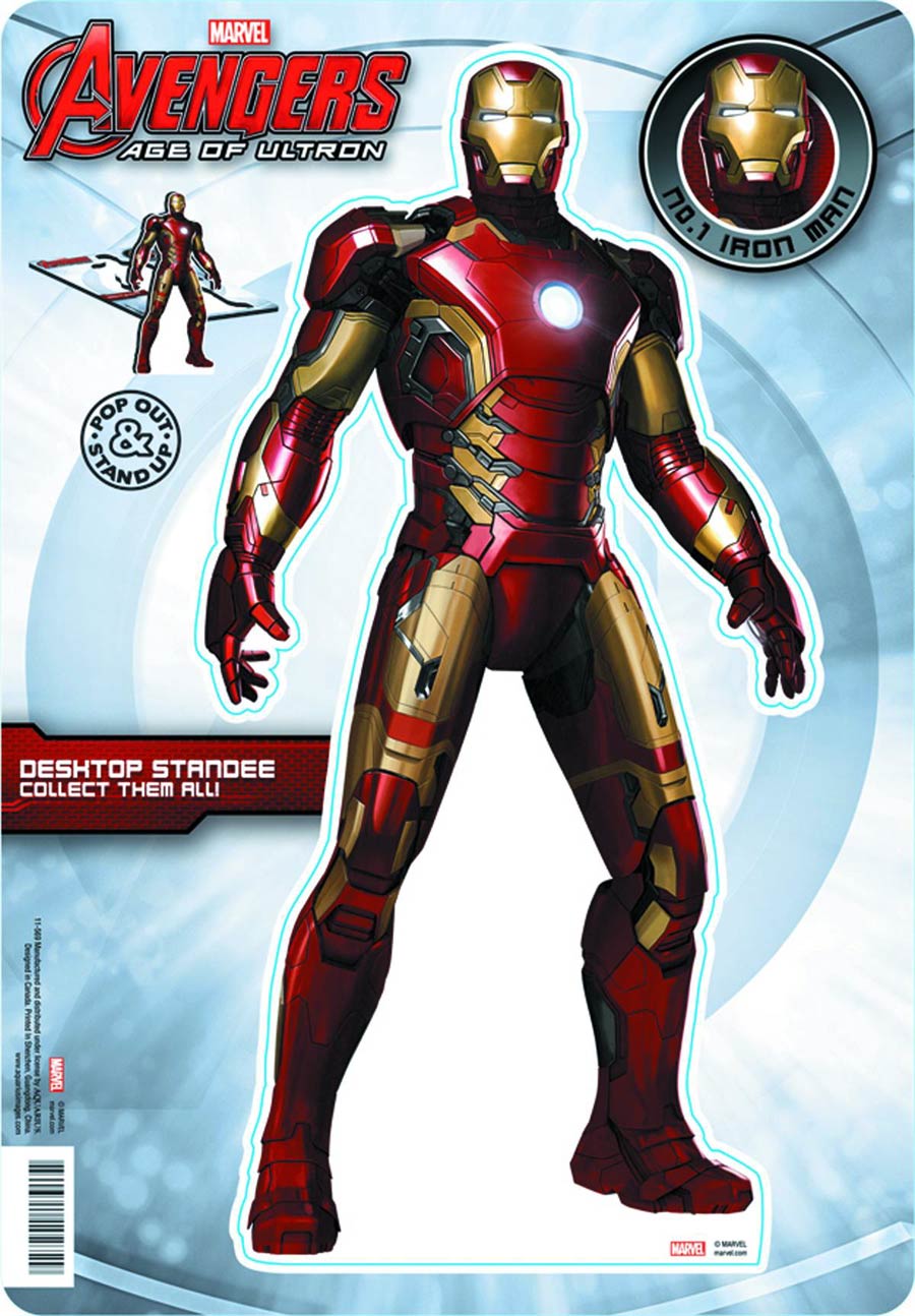 Marvel Comics Pop-Out Desktop Standee - Avengers Age Of Ultron Iron Man
