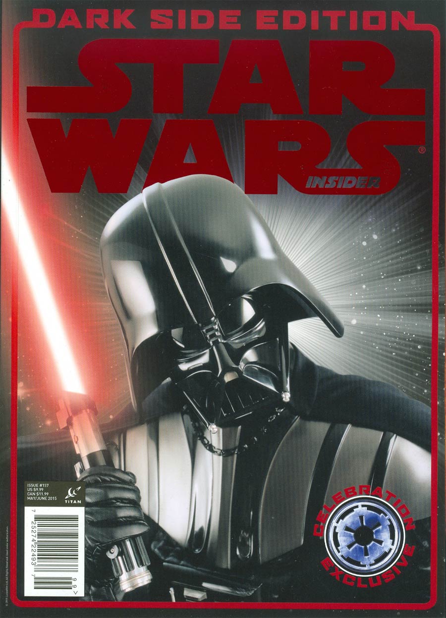 Star Wars Insider #157 Star Wars Celebration 2015 Dark Side Cover