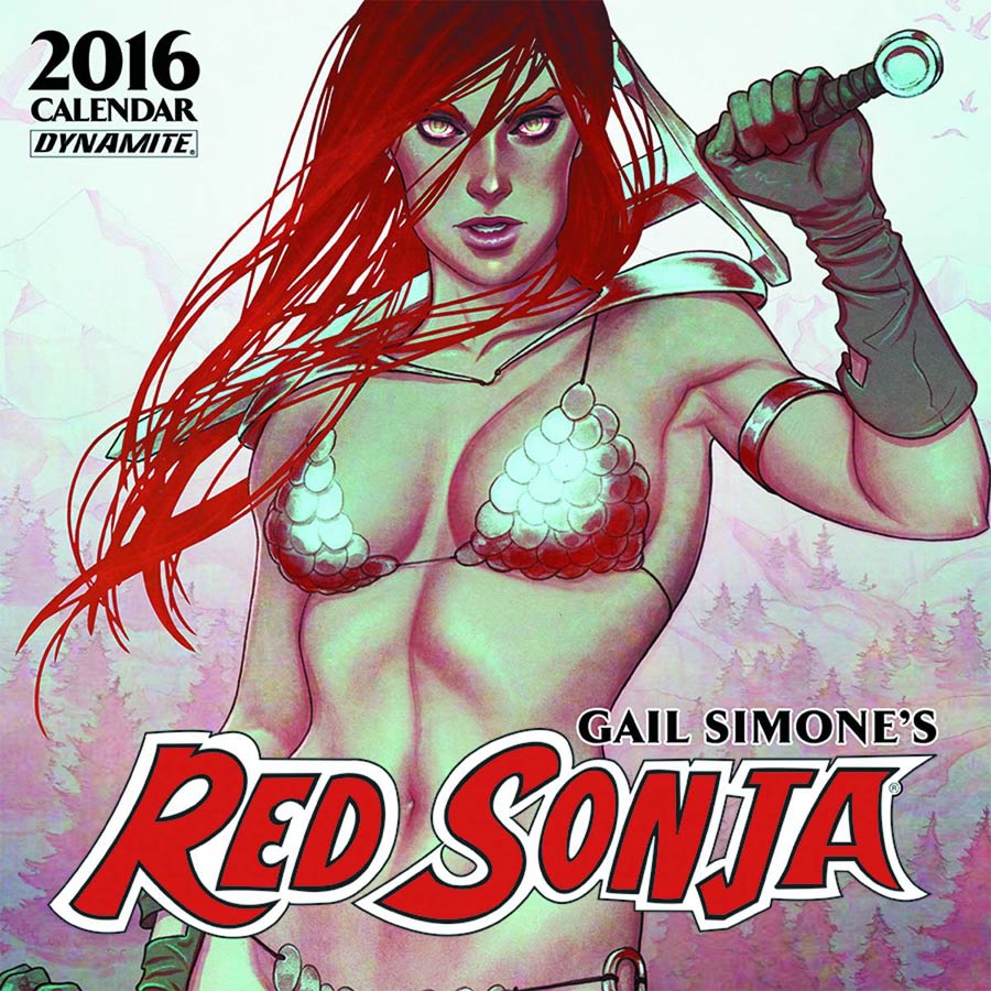 Gail Simones Red Sonja 2016 Wall Calendar