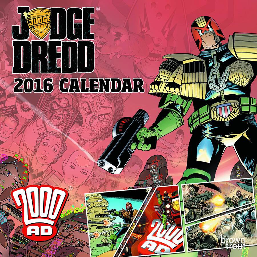 Judge Dredd 2016 Wall Calendar