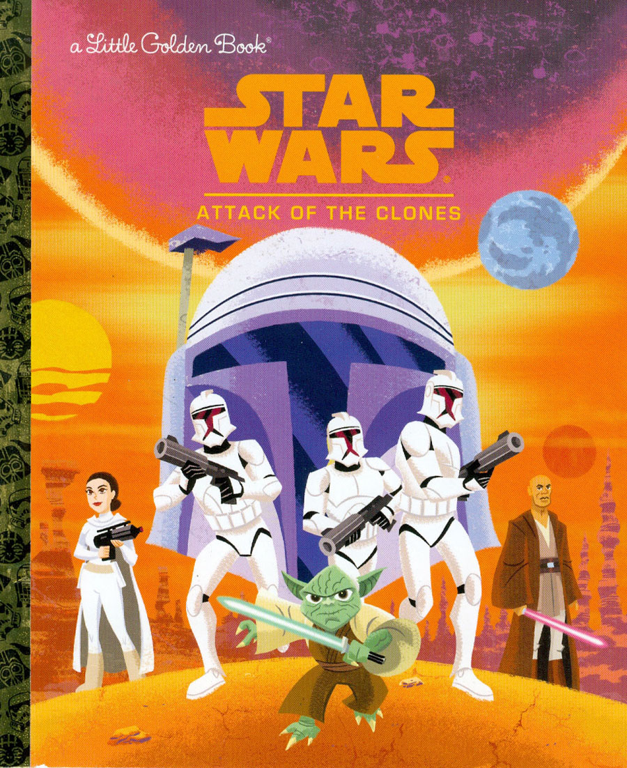 Star Wars Little Golden Book Episode II Attack Of The Clones HC