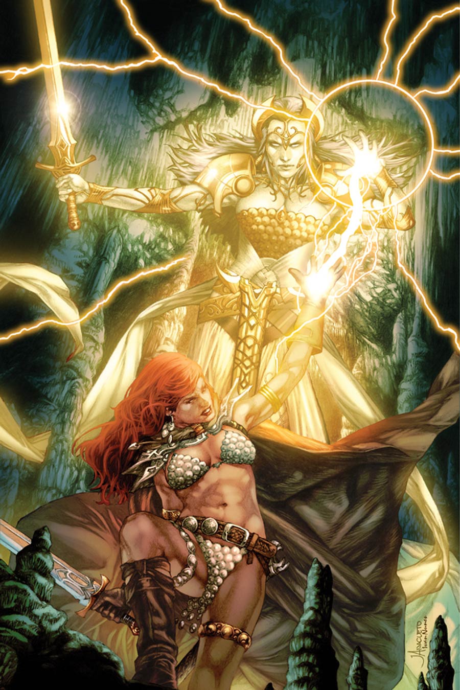 Red Sonja Vultures Circle #3 Cover F High-End Jay Anacleto Virgin Art Ultra-Limited Variant Cover (ONLY 50 COPIES IN EXISTENCE!)