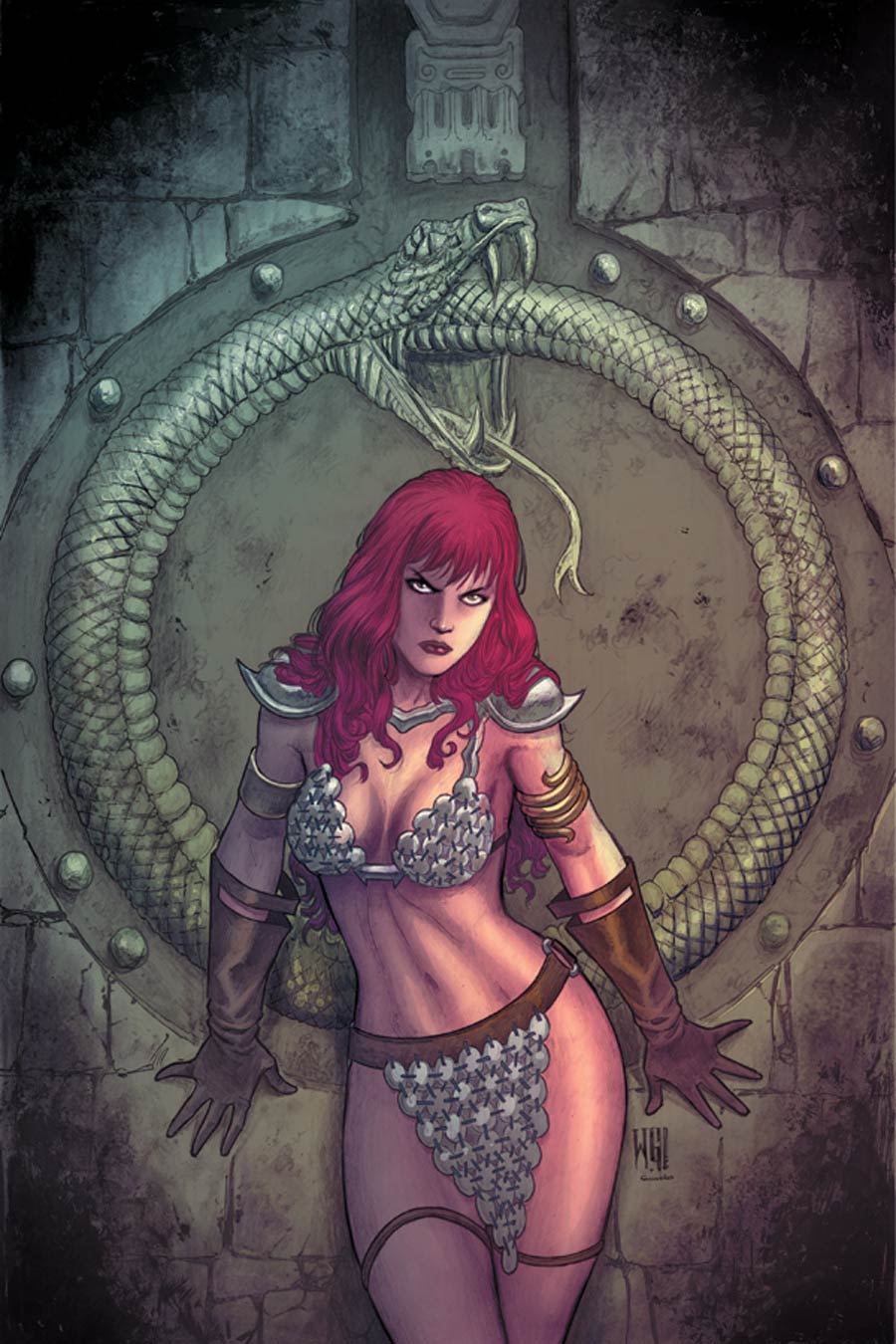 Red Sonja Vultures Circle #4 Cover G High-End Walter Geovani Virgin Art Ultra-Limited Variant Cover (ONLY 50 COPIES IN EXISTENCE!)