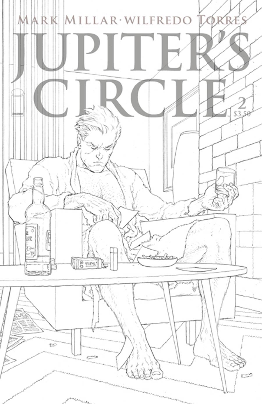 Jupiters Circle #2 Cover C Variant Frank Quitely Black & White Cover