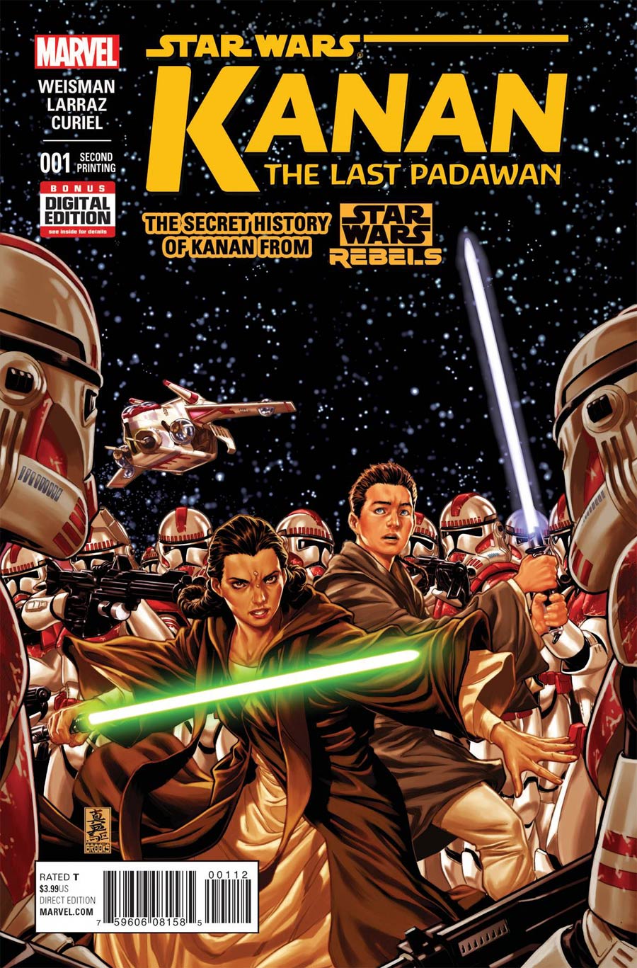 Kanan The Last Padawan #1 Cover F 2nd Ptg Mark Brooks Variant Cover