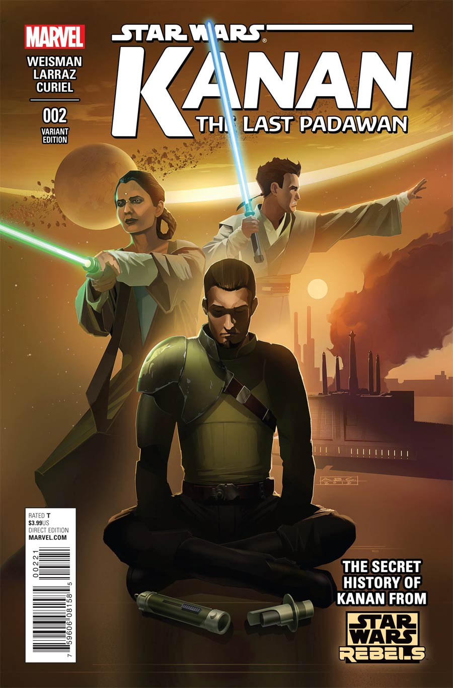 Kanan The Last Padawan #2 Cover B Incentive Star Wars Rebels Television Show Variant Cover