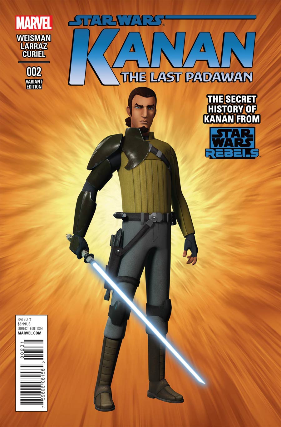 Kanan The Last Padawan #2 Cover C Incentive CGI Character Variant Cover