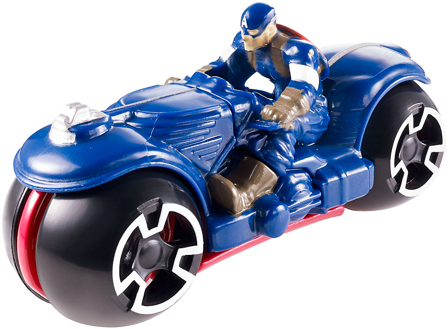 Hot Wheels Avengers Captain America Moto 