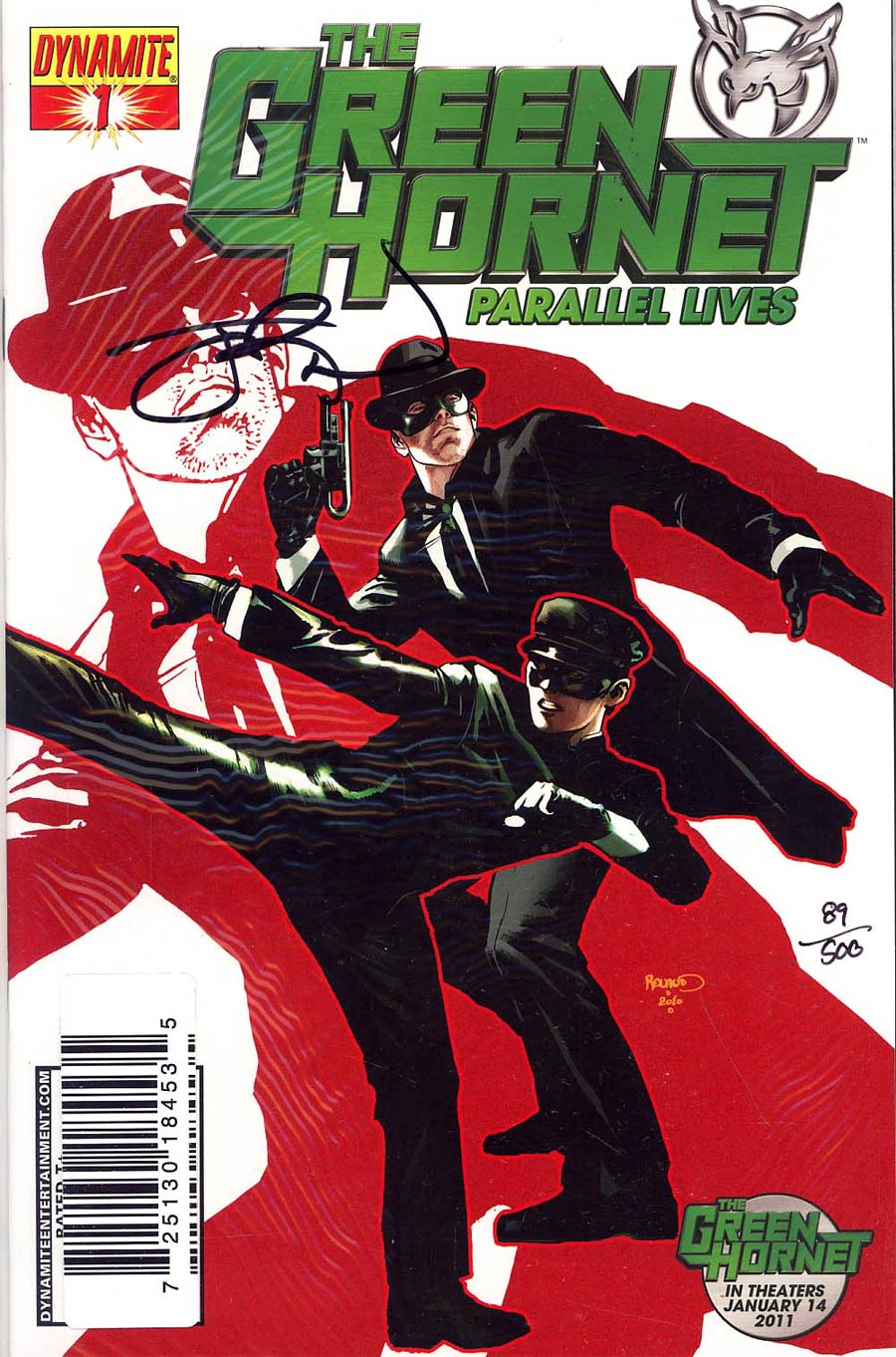 Green Hornet Parallel Lives #1 Cover C DF Signed by Jai Nitz