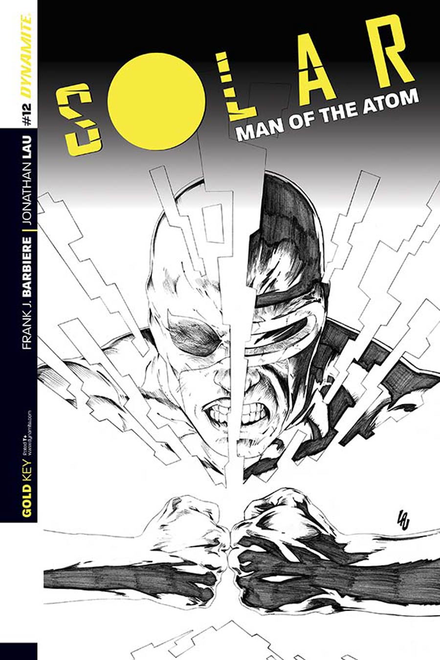 Solar Man Of The Atom Vol 2 #12 Cover D Incentive Jonathan Lau Black & White Cover