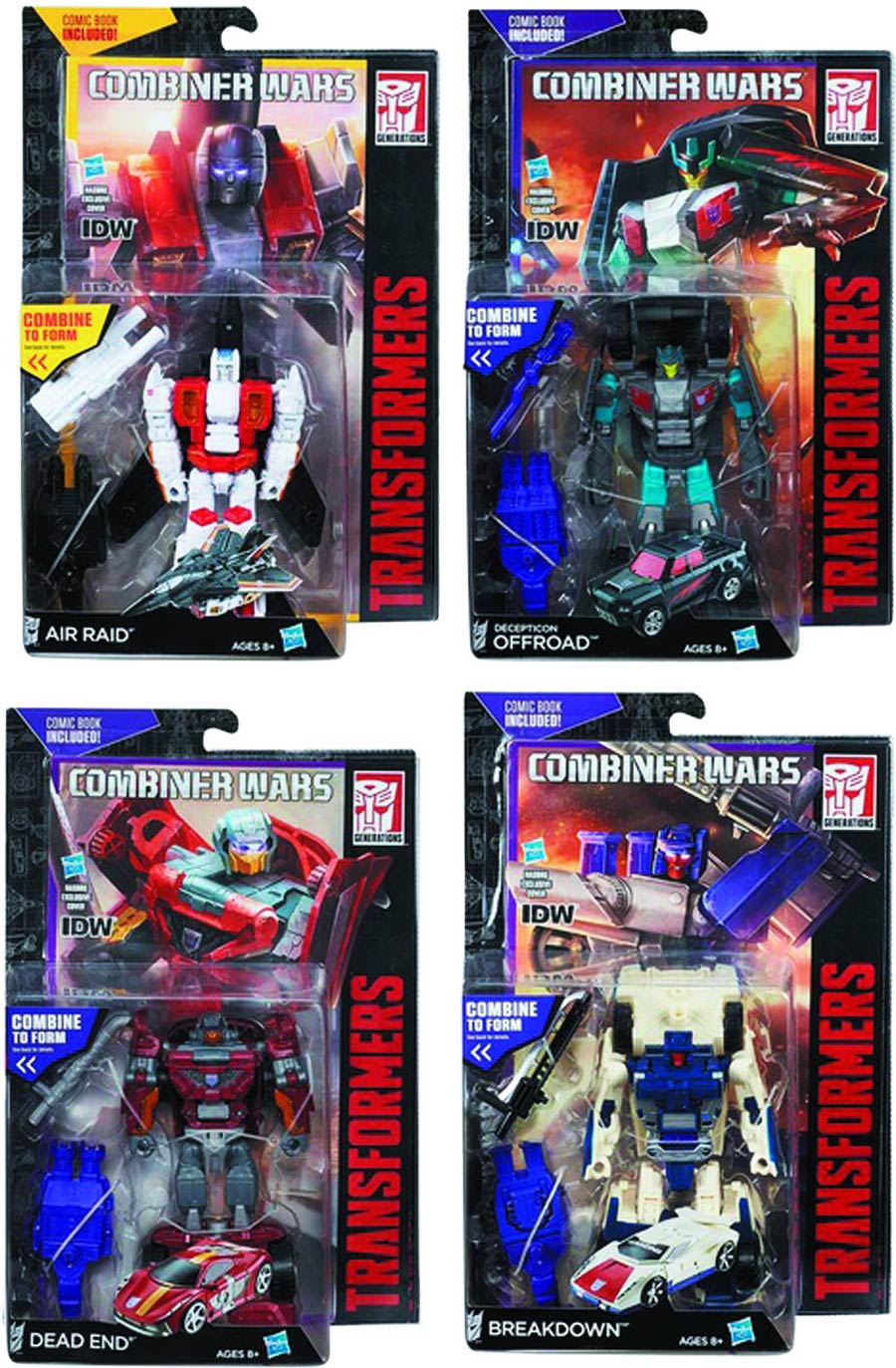 Transformers Generations Deluxe Action Figure Assortment 201502 - Complete 4-Figure Set