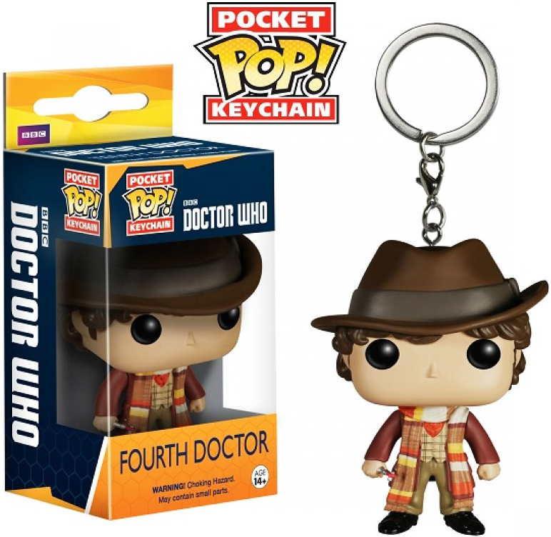POP Doctor Who 4th Doctor Vinyl Figure Pocket Keychain