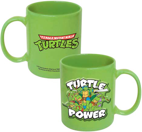 Teenage Mutant Ninja Turtles 20-Ounce Embossed Ceramic Mug Turtle Power