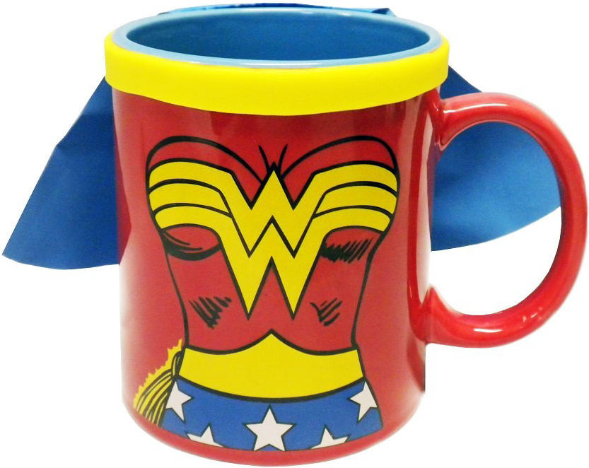 DC Comics 15-Ounce Caped Ceramic Mug Wonder Woman