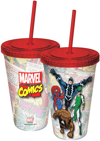 Marvel Comics Cup With Straw - Inhumans