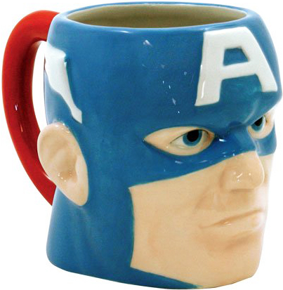 Marvel Comics Molded Ceramic Mug - Captain America Head