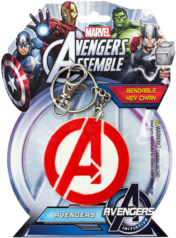 Marvel Comics 3-Inch Bendable Keychain - Avengers A Logo