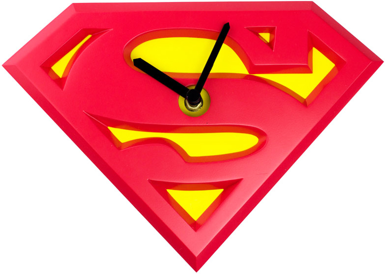 DC Comics Wobble Clock - Superman Logo