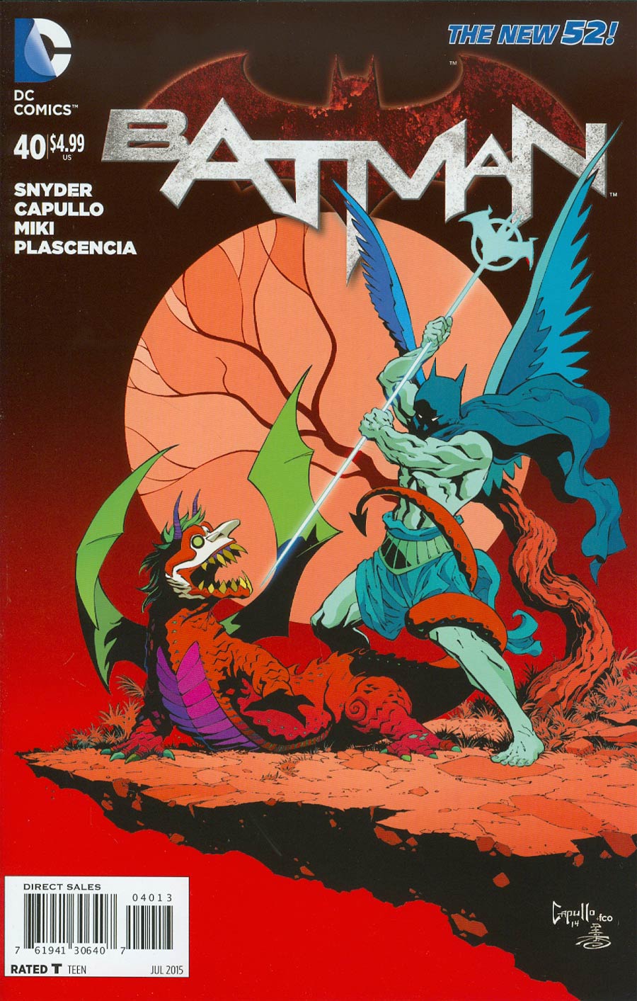 Batman Vol 2 #40 Cover F 3rd Ptg Greg Capullo Variant Cover (Endgame Tie-In)