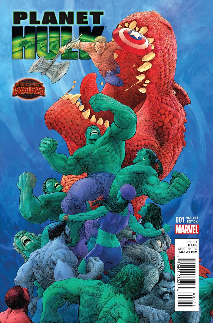 Planet Hulk #1 Cover D Incentive Mukesh Singh Variant Cover (Secret Wars Warzones Tie-In)