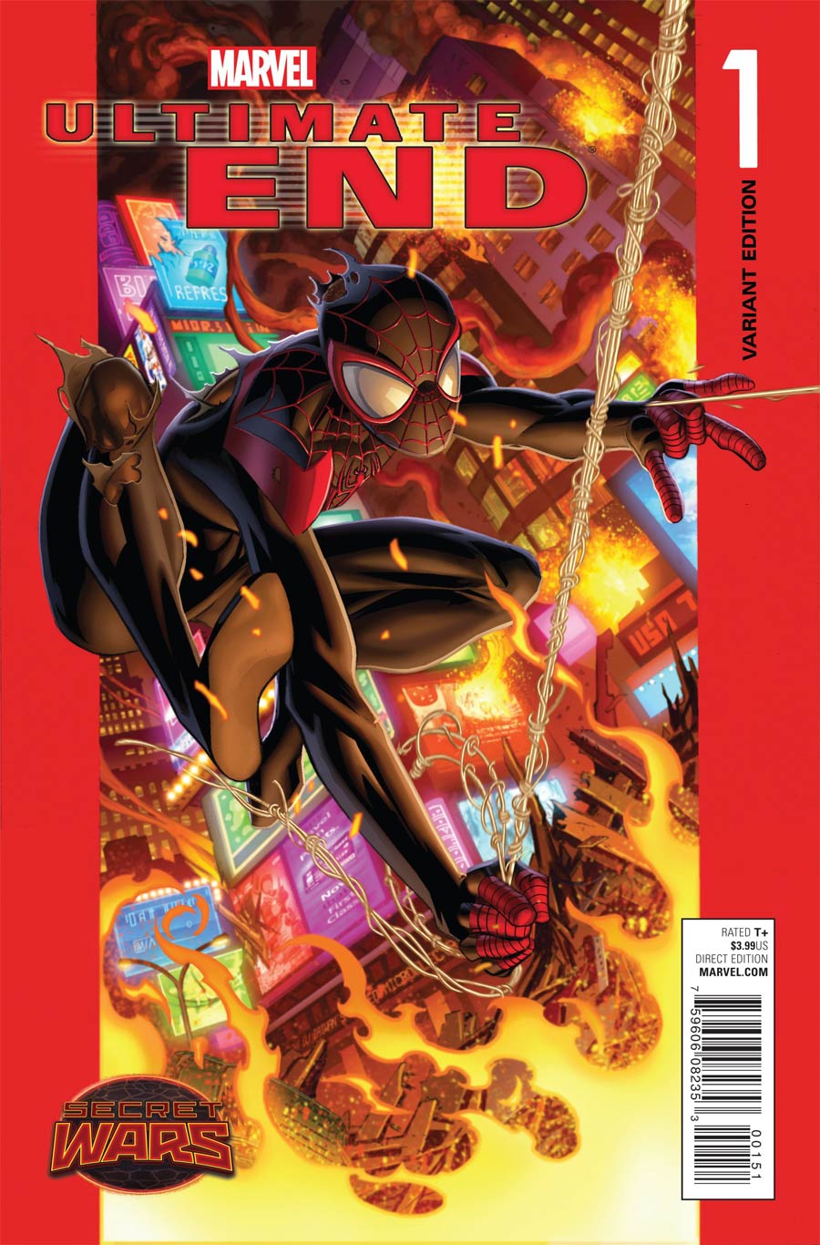 Ultimate End #1 Cover F Variant Mark Bagley Spider-Man Cover (Secret Wars Battleworld Tie-In)