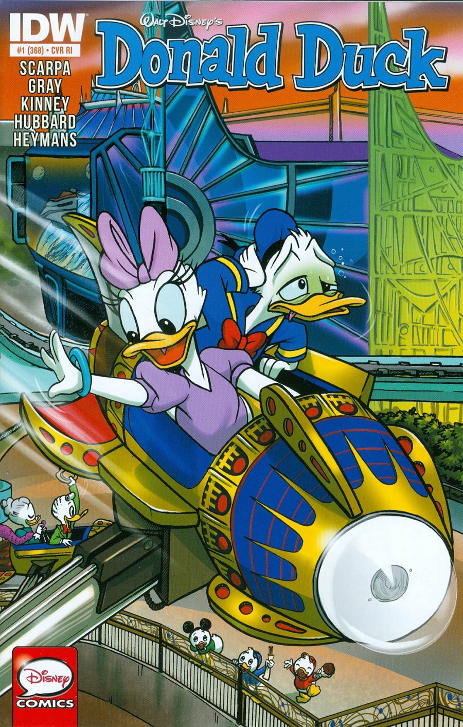 Donald Duck Vol 2 #1 Cover D Incentive Amy Mebberson Disney Legacy Tomorrowland Variant Cover