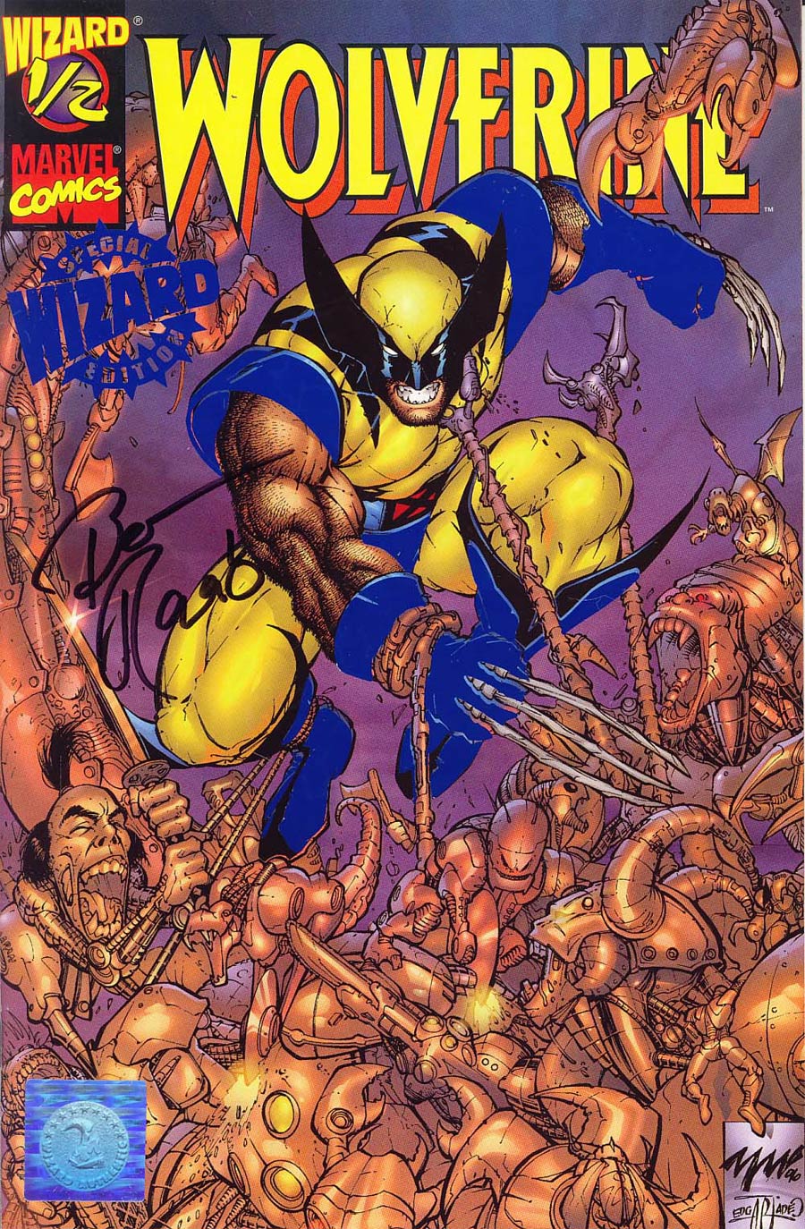 Wolverine Wizard #1/2 Cover B Foil Signed Edition With Certificate