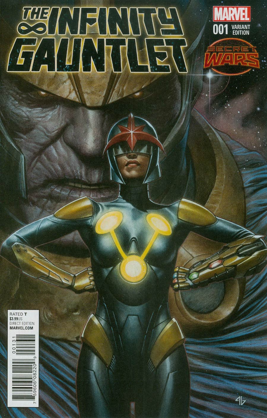 Infinity Gauntlet Vol 2 #1 Cover D Incentive Adi Granov Variant Cover (Secret Wars Warzones Tie-In)