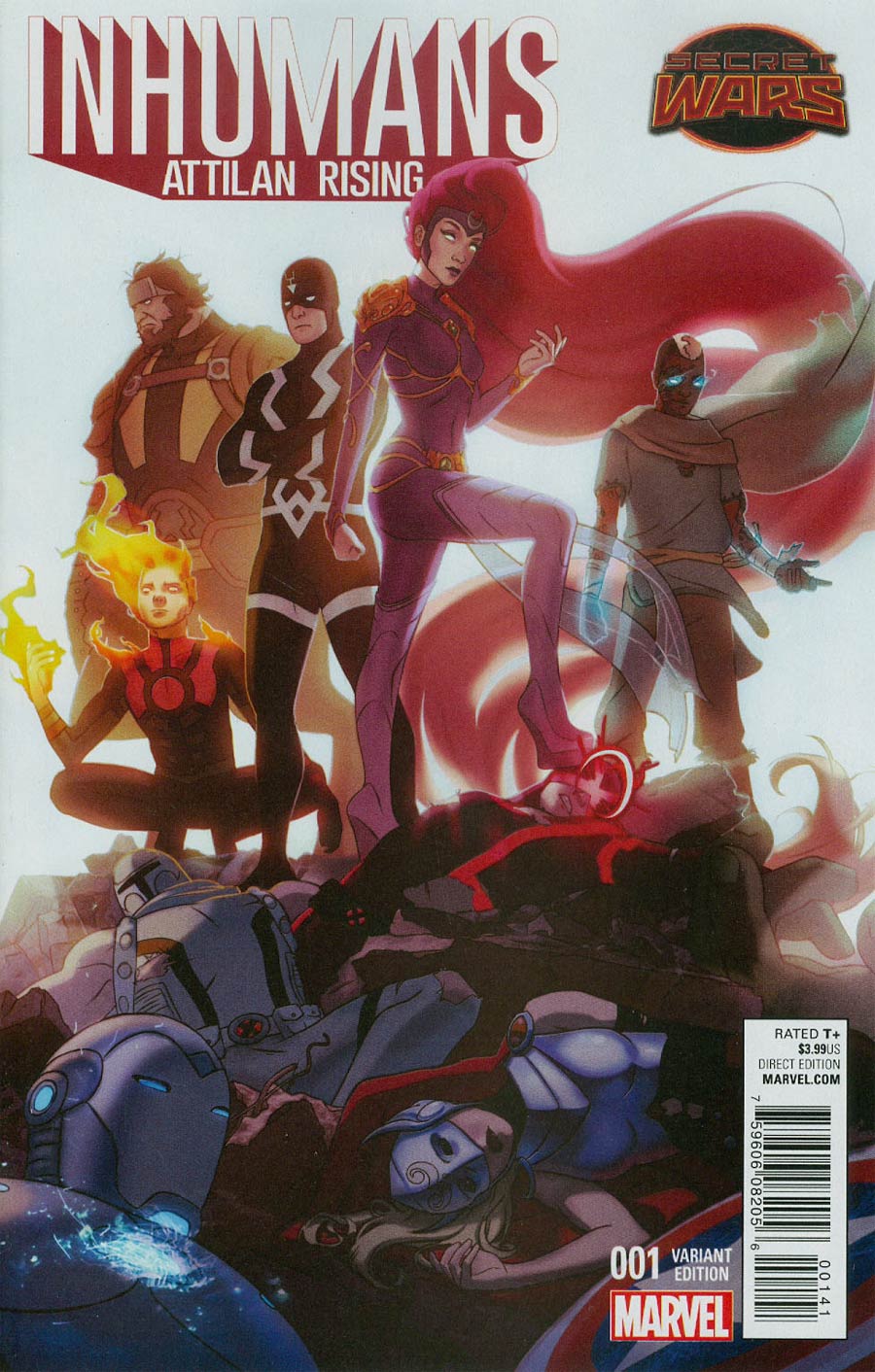 Inhumans Attilan Rising #1 Cover D Incentive W Scott Forbes Promo Variant Cover (Secret Wars Battleworld Tie-In)