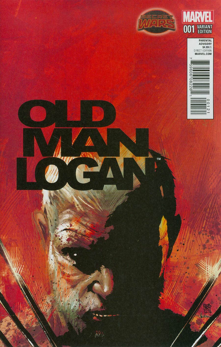 Old Man Logan #1 Cover D Incentive Andrea Sorrentino Variant Cover (Secret Wars Warzones Tie-In)